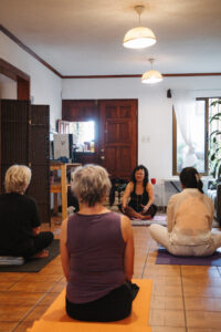 Yoga class at Tico Lingo Spanish School in Costa Rica