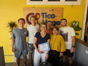 Our students at Tico Lingo Spanish school in Heredia Costa Rica